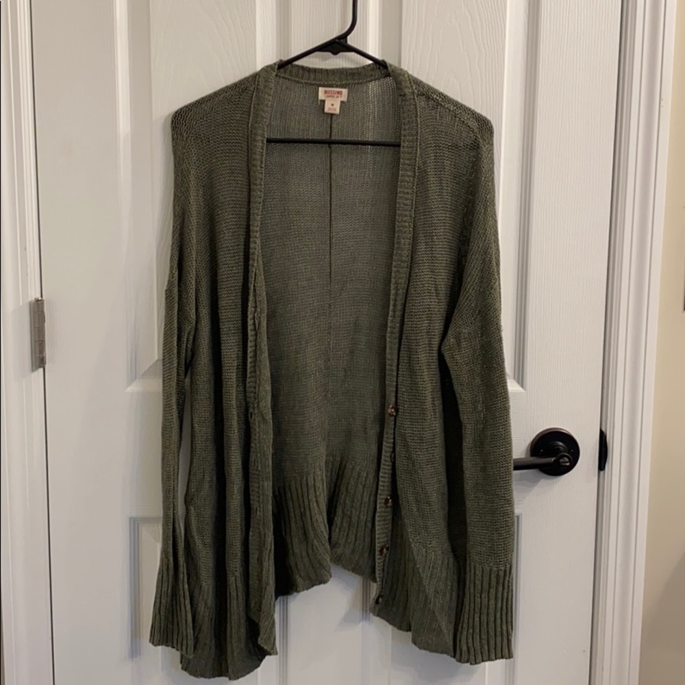 Olive Green Cardigan